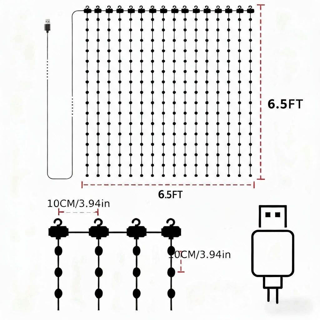 LED Smart Curtain Light