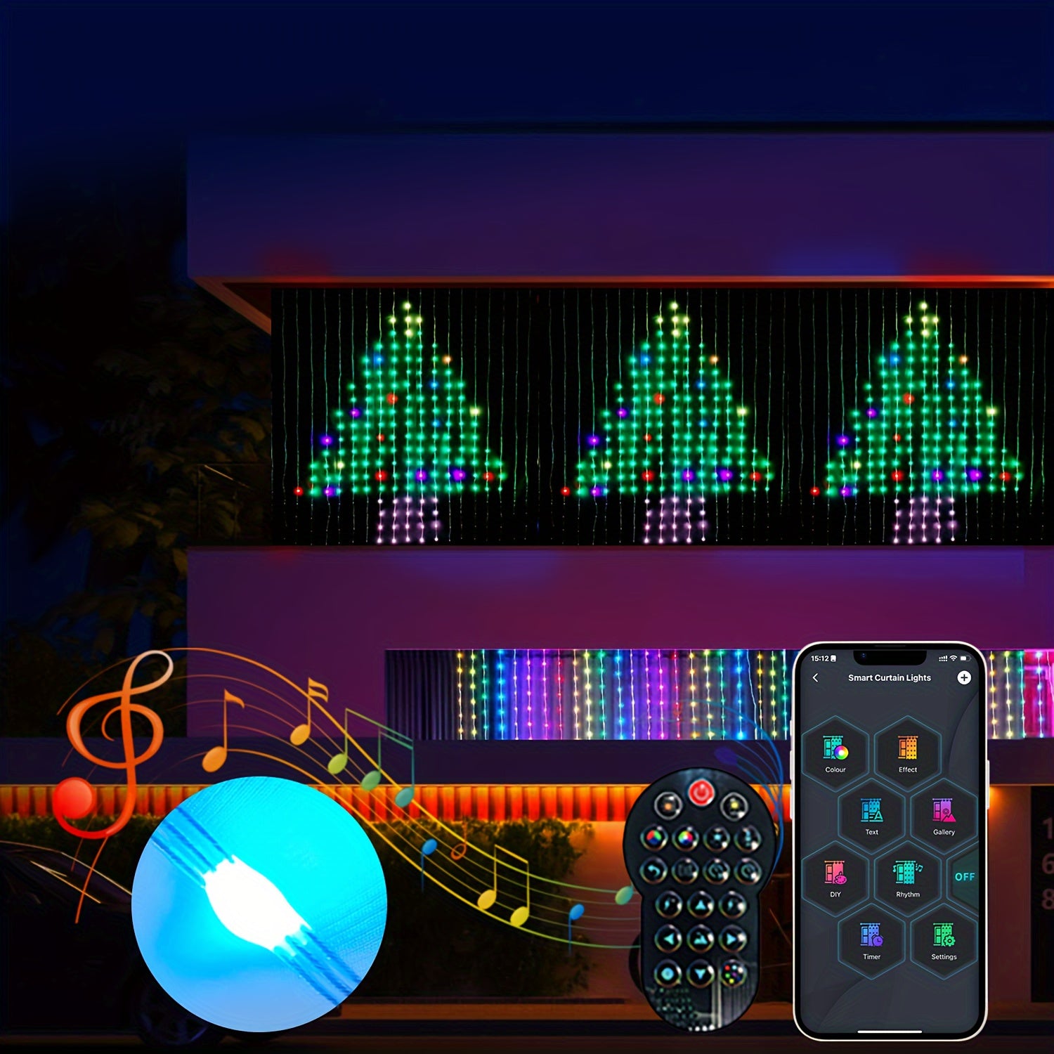 LED Smart Curtain Light