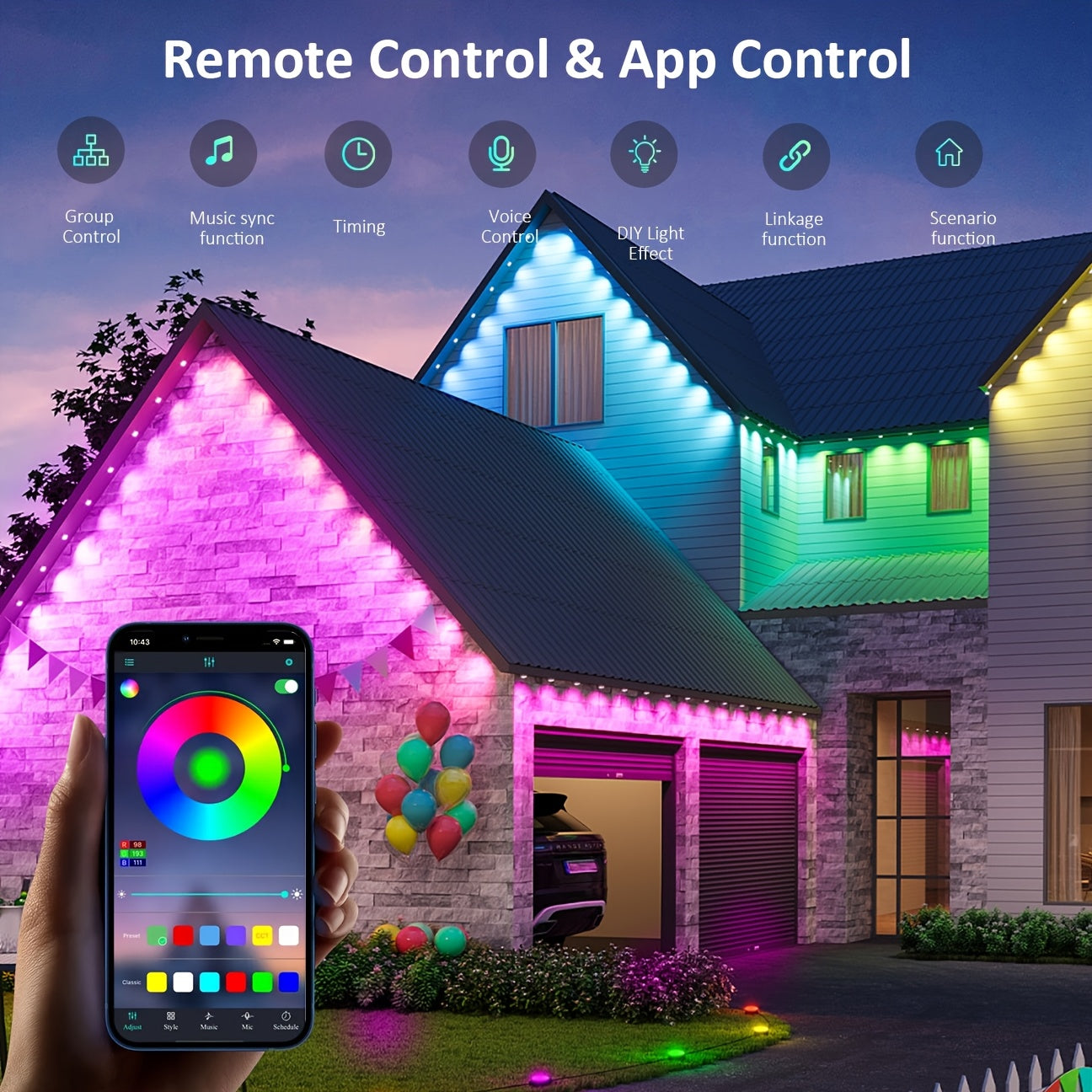 RGB LED Outdoor Lights