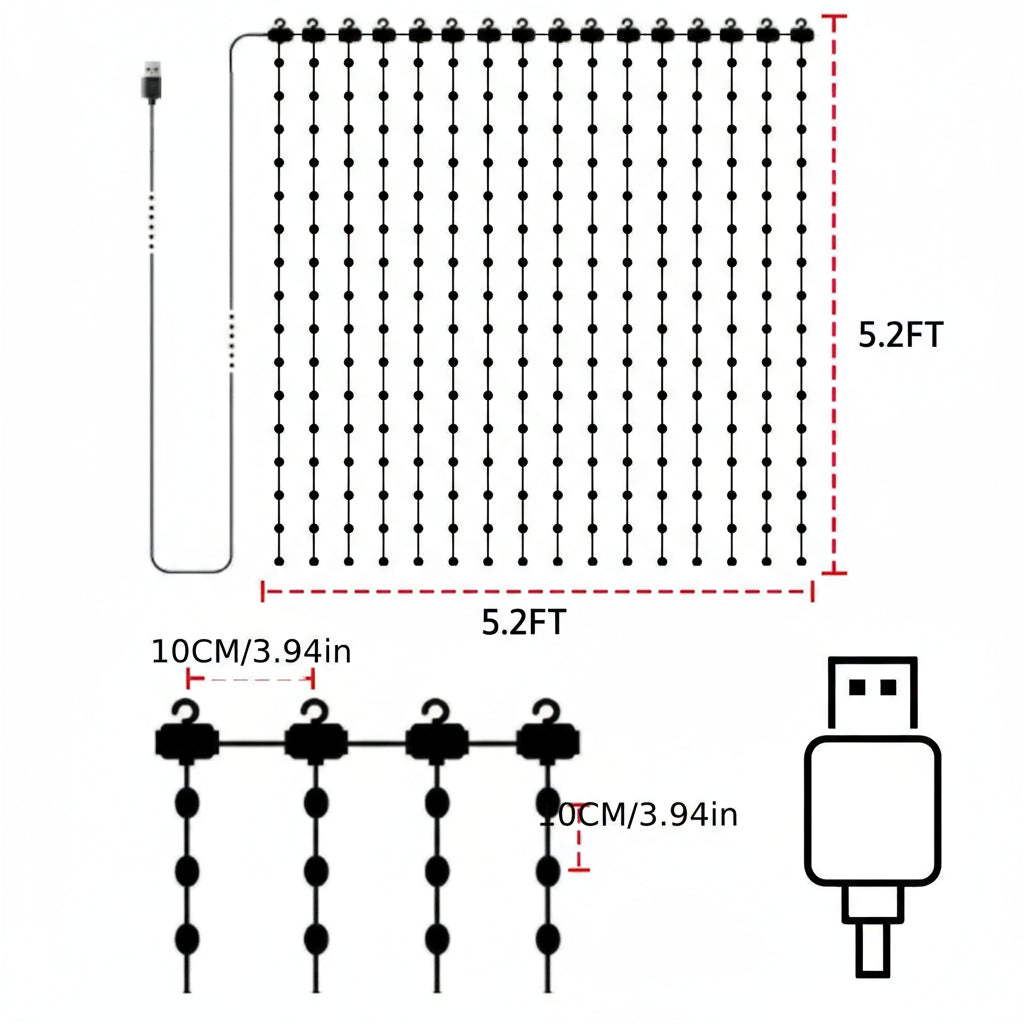 LED Smart Curtain Light